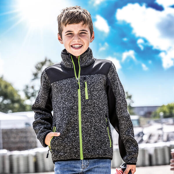 Kinder-Strickfleece-Jacke