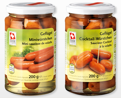 Poulet-Würstchen