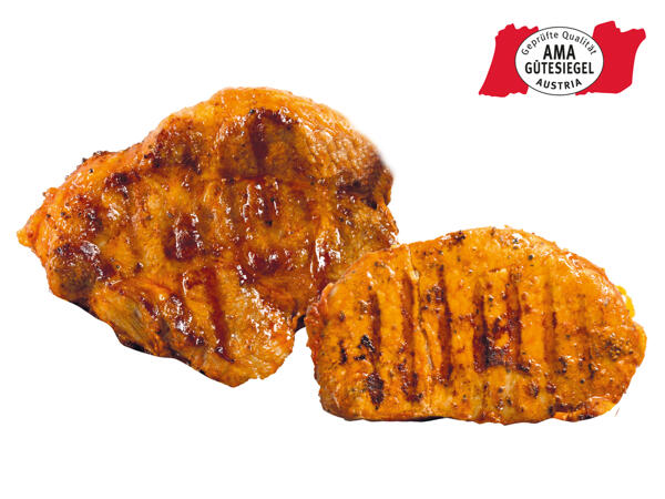 Frische Schopf- oder Karree-Steaks