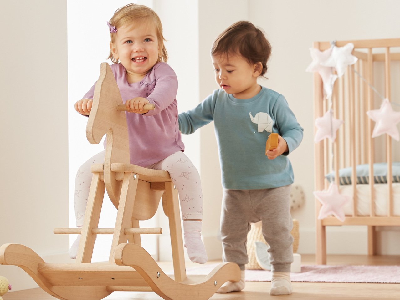 LUPILU(R)PURE COLLECTION Baby Leggings, 2 Stück1