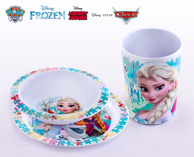 Kinder-Frühstücks-Set aus Melamin, 3-teilig