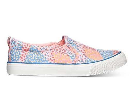 Lily & Dan Childrens Memory Foam Canvas Slip Ons