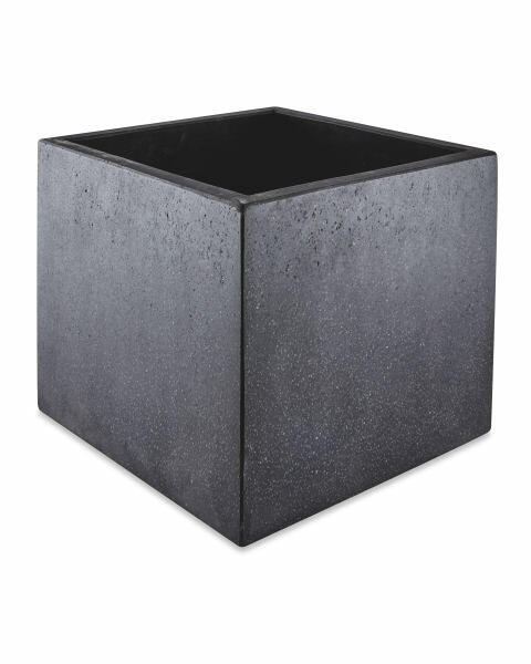 Black Square Terrazzo Plant Pot
