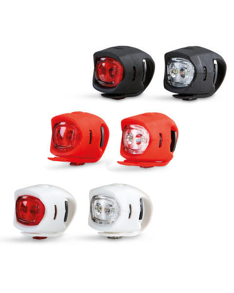 Front and Rear Silicone Bike Lights