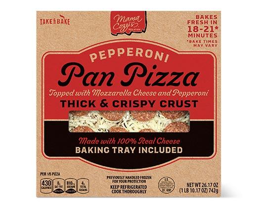 Mama Cozzi's Pizza Kitchen Pepperoni Pan Deli Pizza