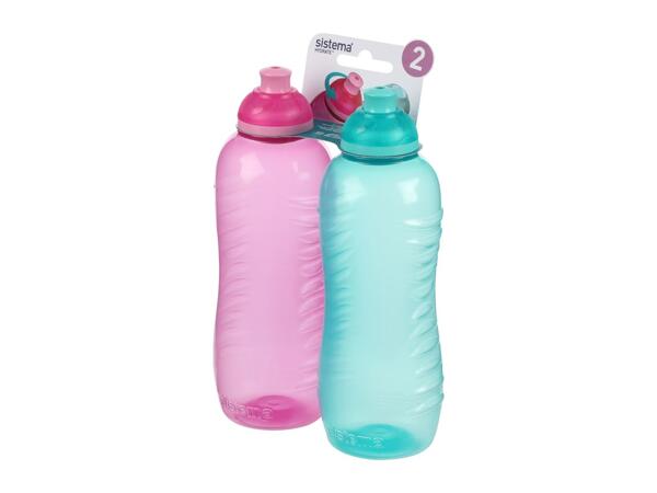 Sistema 460ml Squeeze Bottle – 2 Pack