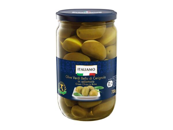 Olive Verdi Bella di Cerignola with stone in Brine
