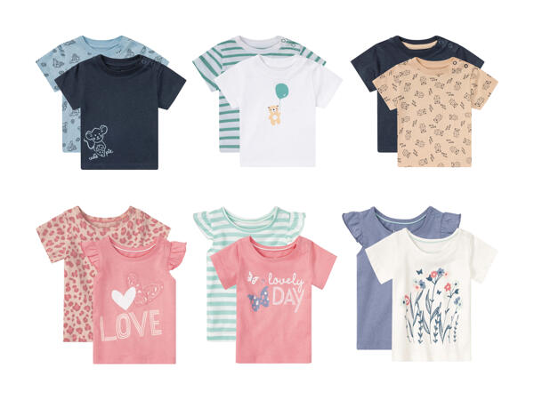 T-shirt per neonati, 2 pezzi