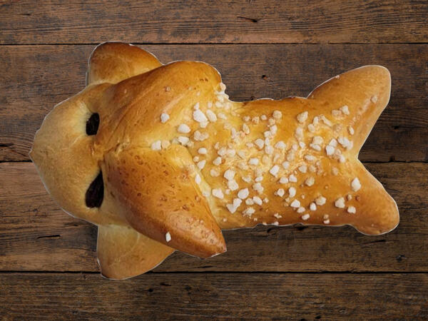 Coniglietto di Pasqua vegano con granella di zucchero