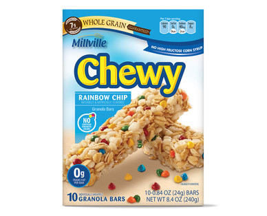 Millville Rainbow Chip Granola Bars