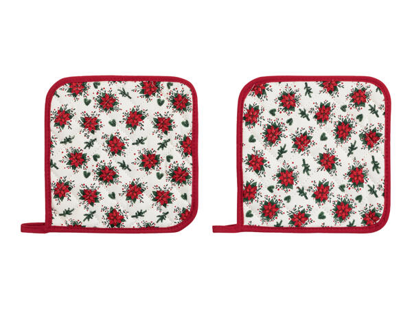 Livarno Home Oven Glove / Pot Holder Sets- 2 Piece Set