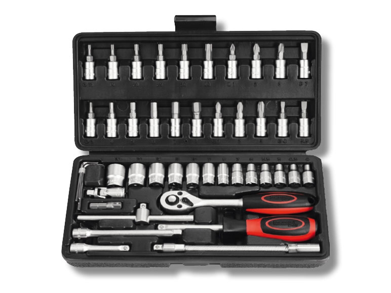 Coffret à douilles, 46 pièces