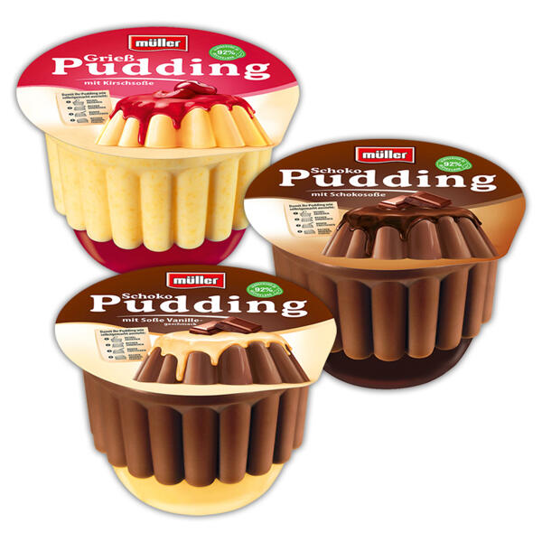 Pudding mit Soße