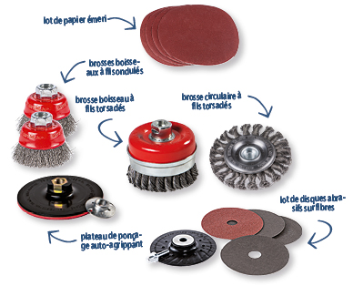 Accessoires pour meuleuse d'angle WORKZONE(R)