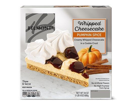 Belmont 
 Pumpkin Spice or Caramel Apple Whipped Cheesecake