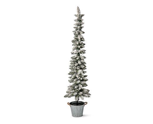 Merry Moments 
 Flocked Potted Trees