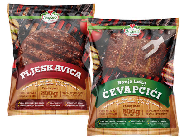 Banja Luka Ćevapčići oder Pljeskavica