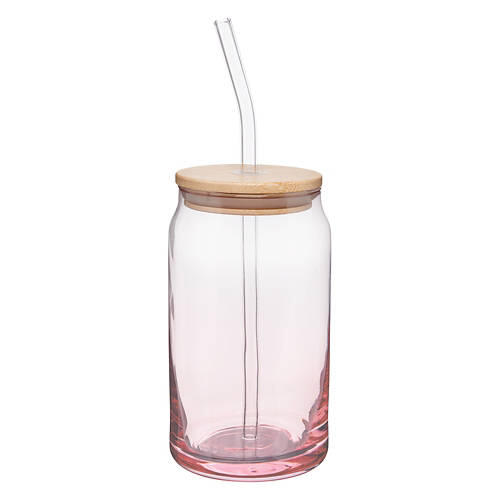4 Pack Glass Drinking Jars - Can