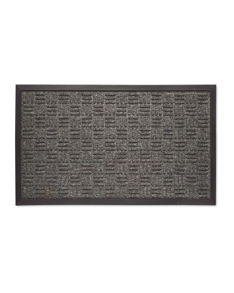 Basketweave Grey Doorguard Mat