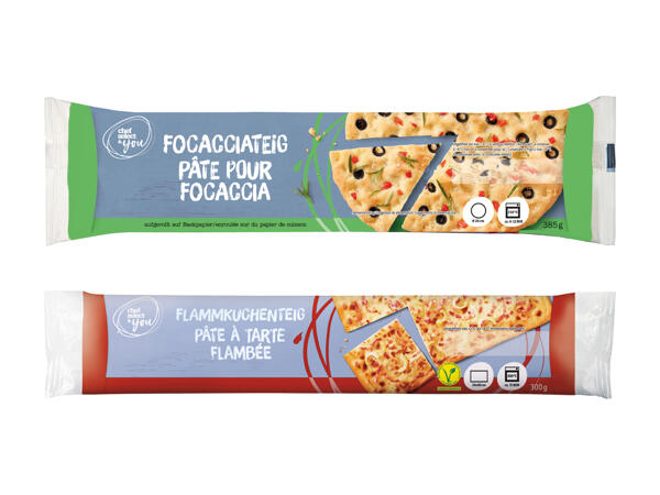 Flammkuchen-/​Focacciateig​
