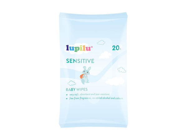 Lingettes humides pour bébé format voyage