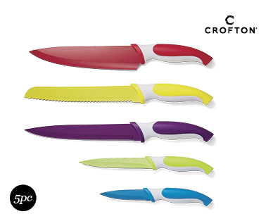 Knife Set Coloured 5pc
