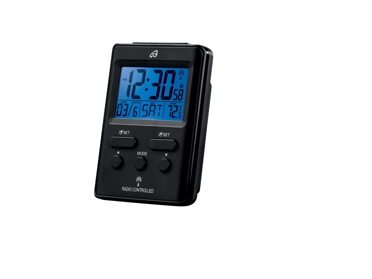 Radio-Controlled LCD Alarm Clock
