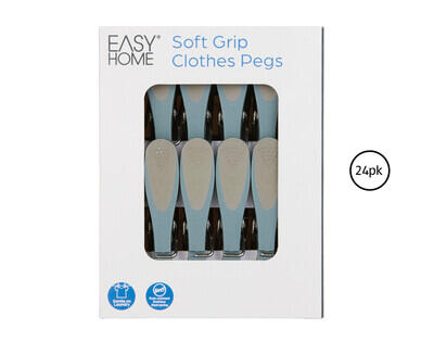 Soft Grip Clothes Pegs 24pk