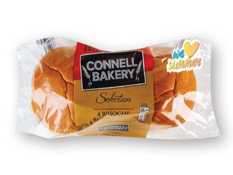 CONNELL BAKERY(R) 4 Brioche Burger Buns