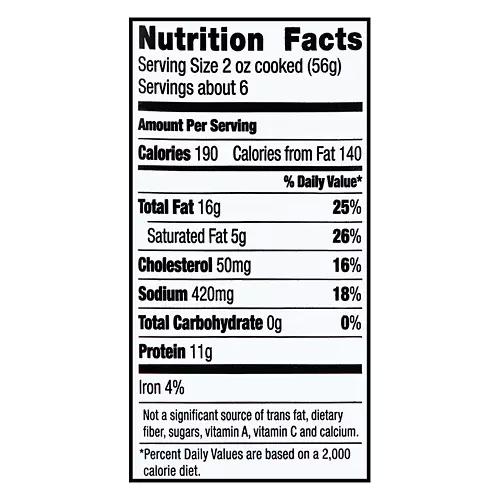 Gluten & Lactose Free Hot Pork Sausage, 16 oz