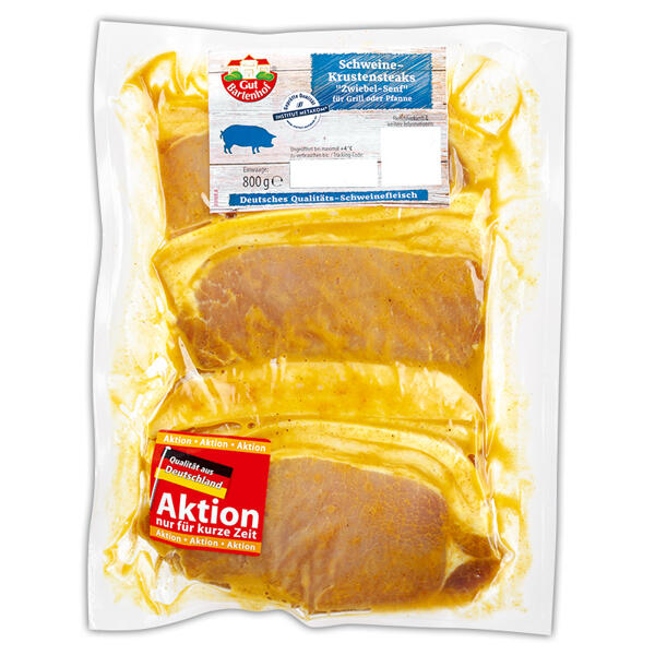 Schweine-Krustensteaks