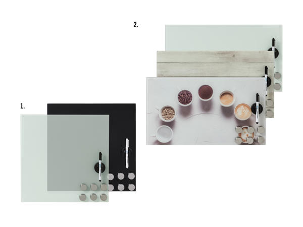Tableau magnétique en verre (uniquement au Tessin)