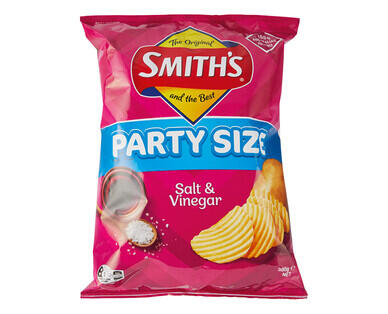 Smith's Crinkle Cut Potato Chips Salt & Vinegar 380g