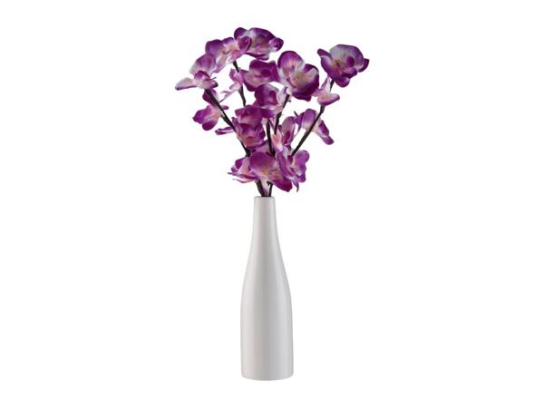 Livarno Home Vase With Light-Up Purple Orchids