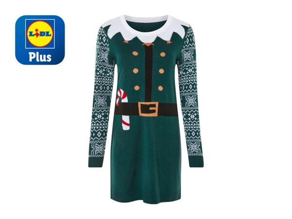 Esmara Ladies' Christmas Jumper Dress Green