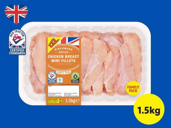 Birchwood British Chicken Breast Mini Fillets 1.5kg