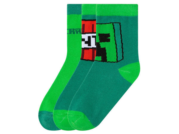 Minecraft Chlapecké ponožky, 3 páry