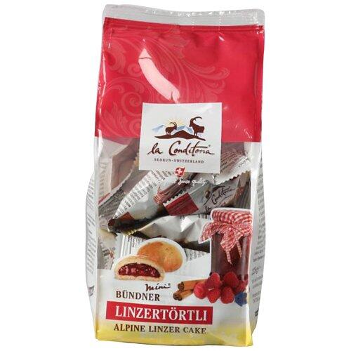 LA CONDITORIA SEDRUN SWITZERLAND Mini Bündnertörtli 228g, Linzer