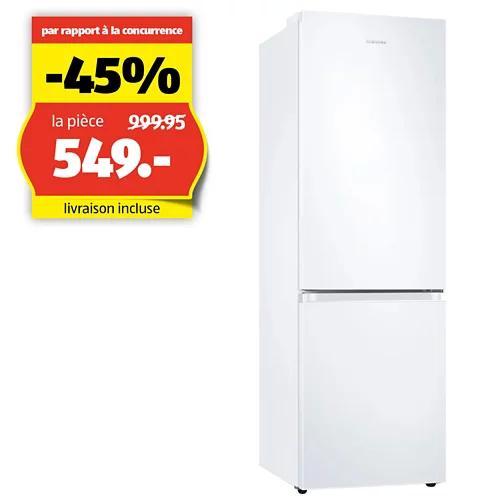 SAMSUNG Réfrigérateur combiné RB7300, WiFi, 344 litre, RB34C600DWW/WS, blanc