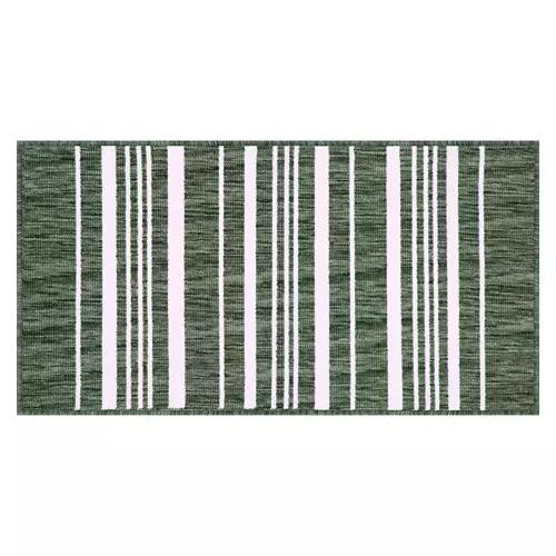 20" x 38" Rectangle Shaped Kitchen Rug - Green Border
