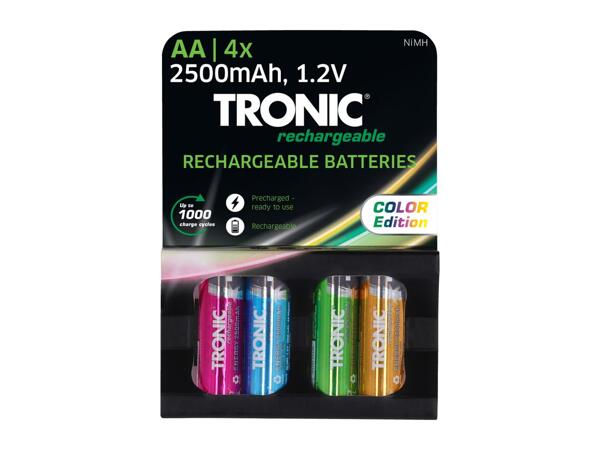 Tronic AA NiMH Rechargeable Batteries - 4 Pack