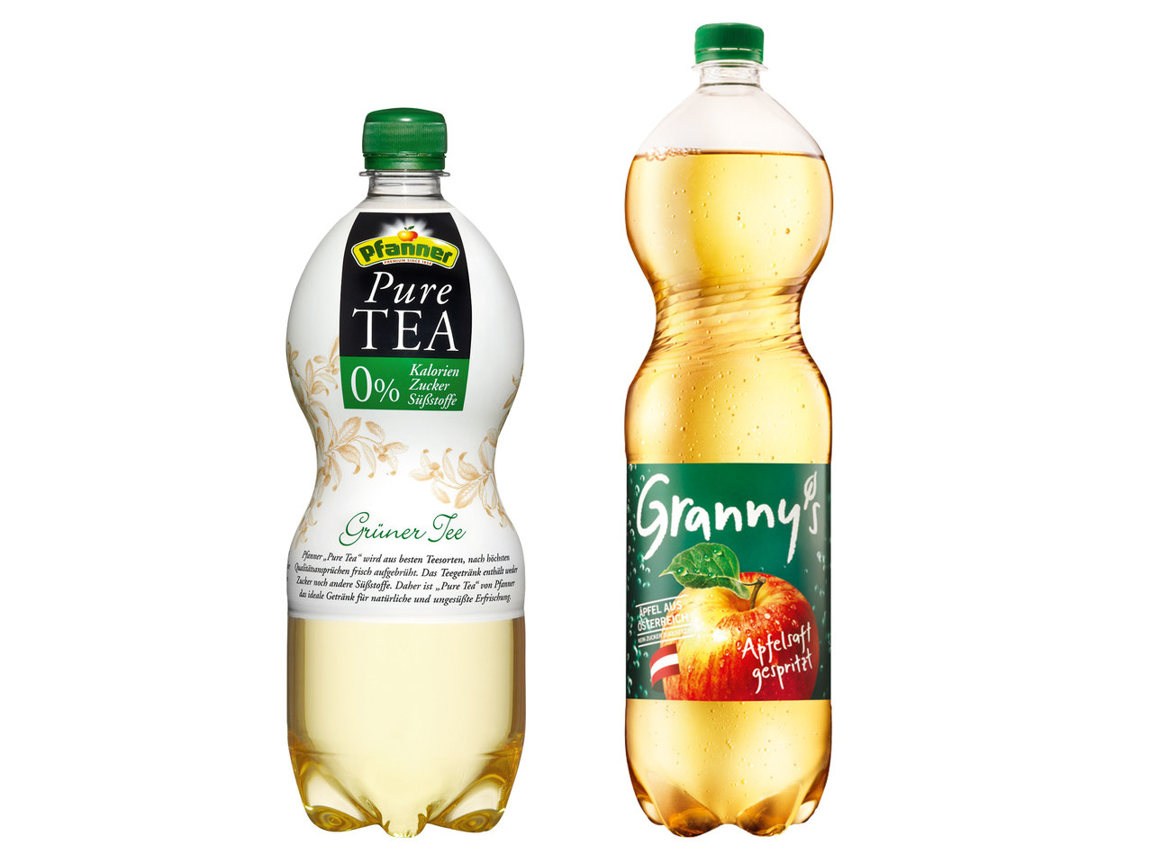 GRANNY‘S/PFANNER Apfelsaft gespritzt/Pure Tea