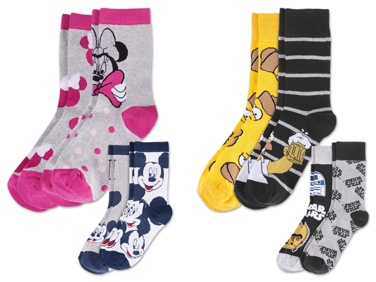 Damen/Herren Socken, 2 Paar