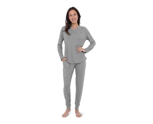 Serra Ladies 2 Piece Pointelle Pajama Set