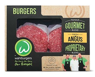 Wahlburgers 
 Fresh Gourmet Blend Angus Beef Burgers