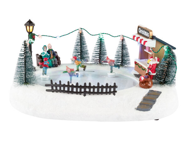 Livarno Home Animated Christmas Scene with LEDs & Music