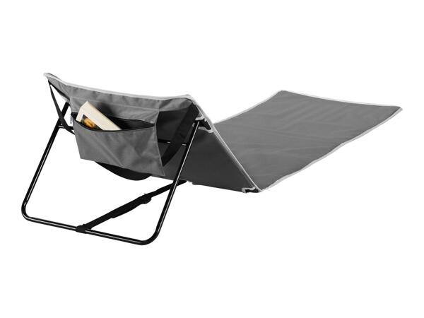 Grey Crivit Beach Lounger