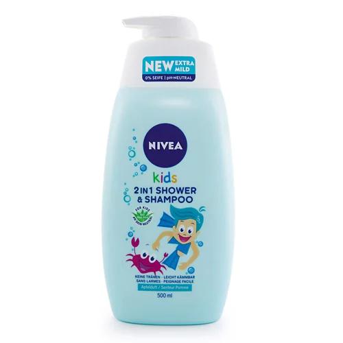 NIVEA Gel doccia e shampoo 2 in 1 per bambini