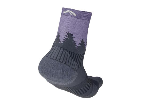 CRIVIT Adults' Beige & Purple Outdoor Socks - 2 Pairs