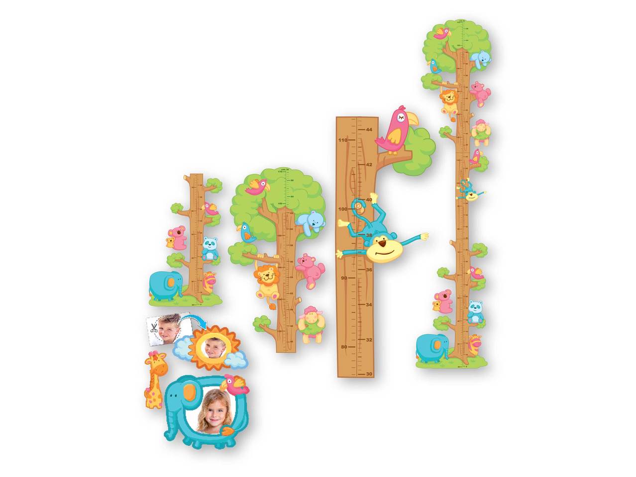 Kids' Height Chart/ 3D Sticker Set